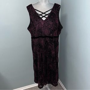 PENNINGTONS MICHEL STUDIO plus size 22 sleeveless cocktail dress floral wedding